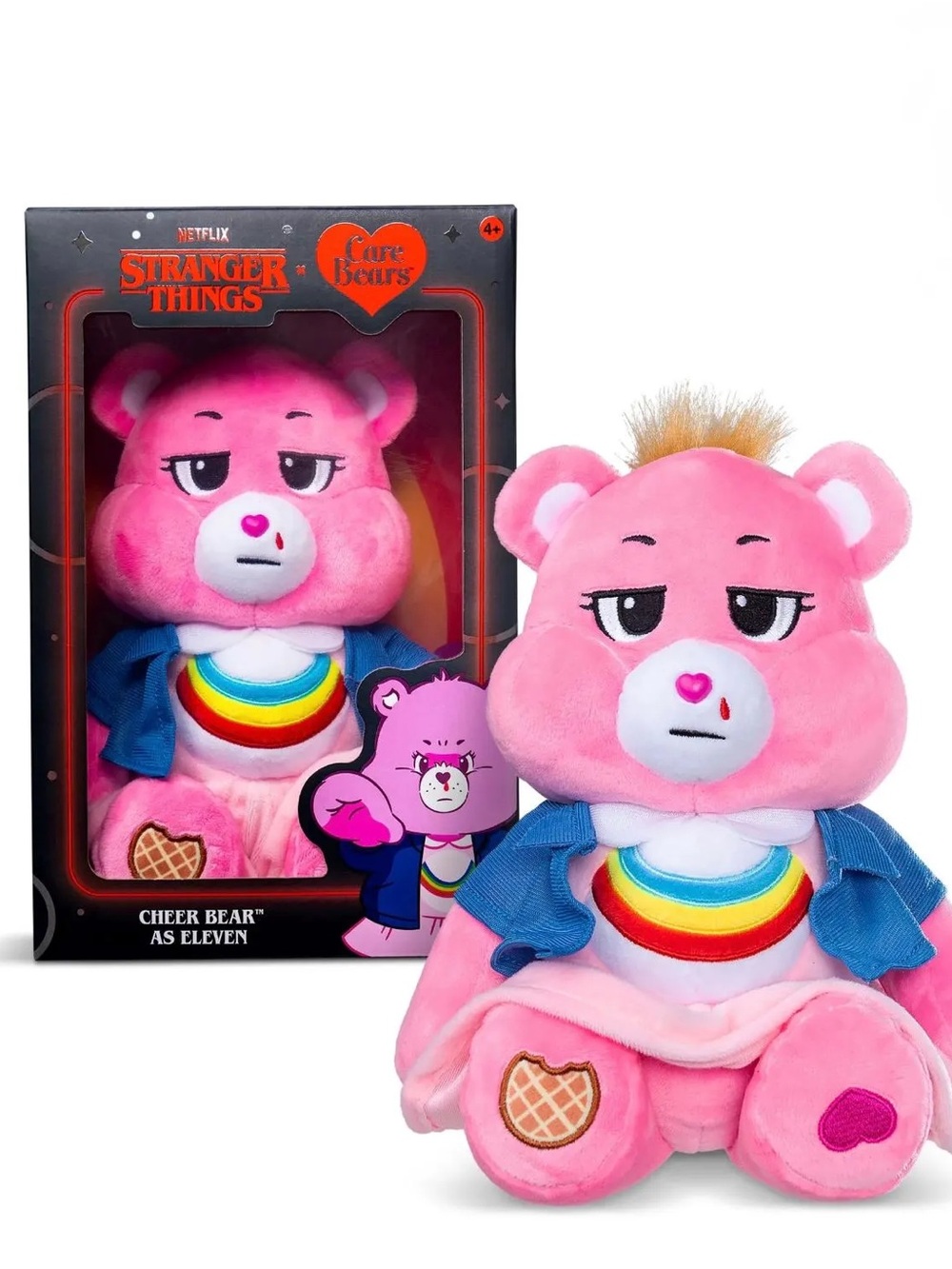 Netflix Care Bears x Stranger Things Cheer Bear As Eleven 12" Plush
